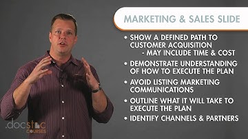 Marketing & Sales Slide - Creating The Killer Business Plan