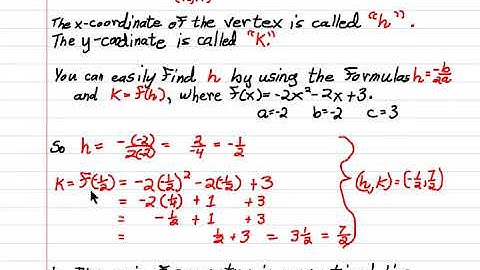 Find the Vertex, Axis of Symmetry, Maximum or Minimum, and Graph in MyMathLab
