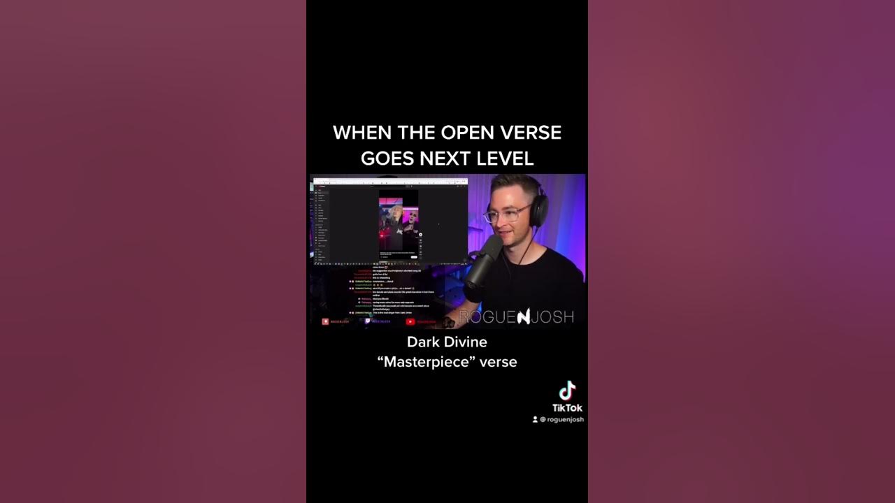 Dark Divine vocalist going super saiyan on the Motionless in White