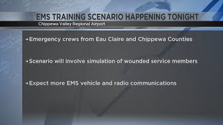 EMS training exercise at airport happening Thursday night