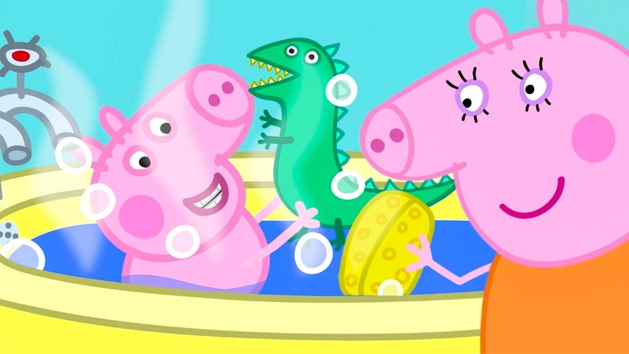 Peppa Pig 🛁 Plouf ! C'est l'heure du bain ! 🧼🐥 Dessins Animés