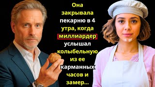 картинка: Она закрывала пекарню в 4 утра, миллиардер услышал колыбельную из её карманных часов и он...