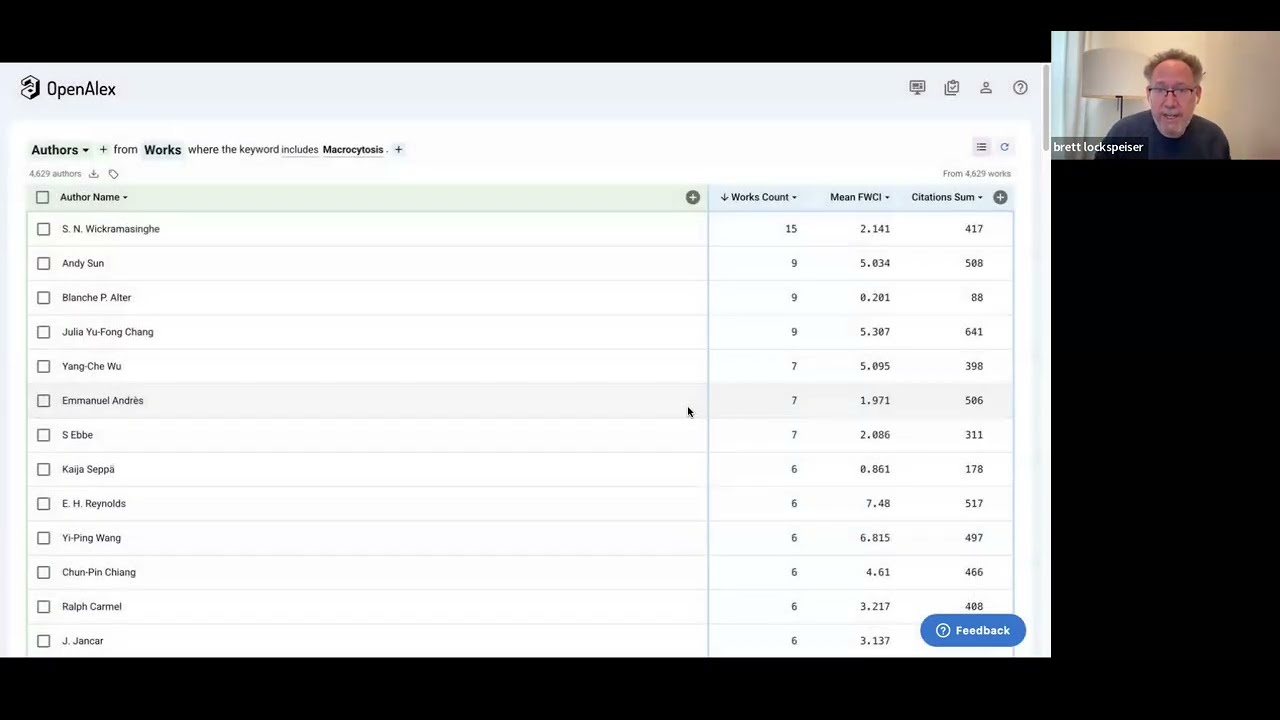 OpenAlex Analytics Platform: First Steps