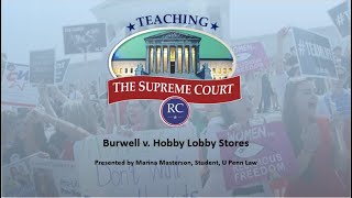 Burwell v Hobby Lobby Stores Supreme Court Lesson