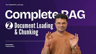 #2 RAG Document Loaders and Text Splitters Explained | Load PDFs, Text and Web Data in LangChain