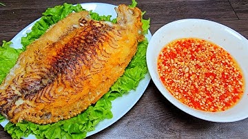 cách làm CÁ DIÊU HỒNG CHIÊN GIÒN kèm nước mắm chua ngọt món ngon cho bữa cơm gia đình 