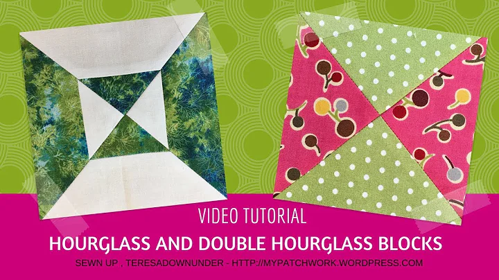 Simple and double hourglass quilt blocks