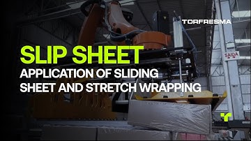 Robotic Palletizing Solution with Robotic Slip-Sheet Application and Stretch Wrapping