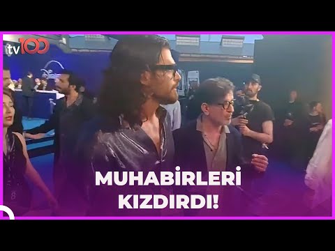 Muhabirler Can Yaman'ı protesto etti