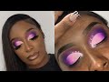 Purple & Pink Ombré Cut-crease | Client Makeup Tutorial