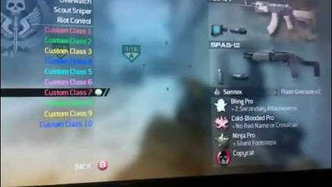My modern warfare 2 custom classes