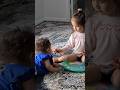 Putting makeup on my little sister 🤣 #babygirl #sisters #siblings #makeup #daughter #shortsfeed