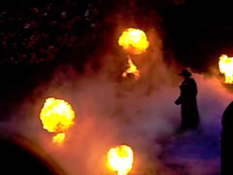 Undertaker Catches Fire in St. Louis