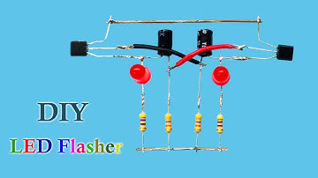 How to Make Double LED Flasher | Blinking Lights | LED Blinker