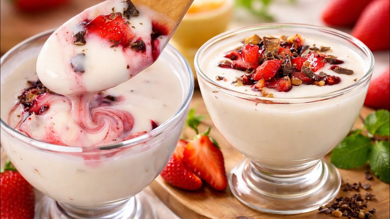 ياغورت الشوفان المخمّر الطبيعي 🤍 بدون سكر أبيض  لسحور رمضان بمكونين فقط! Fermented Oat Yogurt 