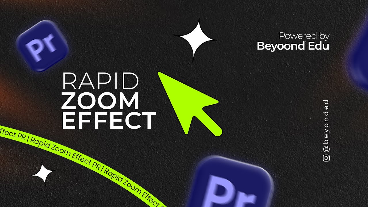 🎬 Learn How to Create a Rapid Zoom Effect in Premiere Pro!