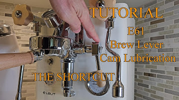 E61 Brew Lever Handle Lubrication Shortcut | How to lubricate your espresso machine