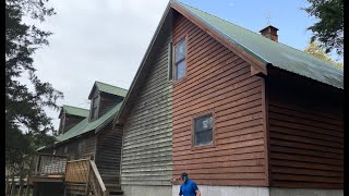 Restoring a Cedar Siding Home After 20 Years Pt. 2 (STAINING)