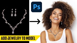 How to add Earrings and Necklace to a Model Photo - Jewelry Product Photos for E-Commerce editing screenshot 4