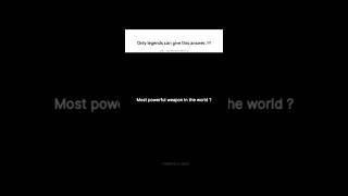 "Only legend can give this answer...🥷" #selfimprovement #motivation #shorts #youtube