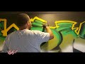 Graffiti Artist L.O.C. paints the STURDY wall