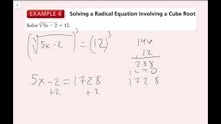 Solving Radical Equations (10.3 Big Ideas Math - Algebra 1)