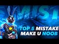 TOP 5 MISTAKES😥MAKE U NOOB 😱🥵 | FreeFire Pro Tips &amp; Tricks | #2025