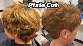Easy Low Maintenance Pixie Cut🥰🥰