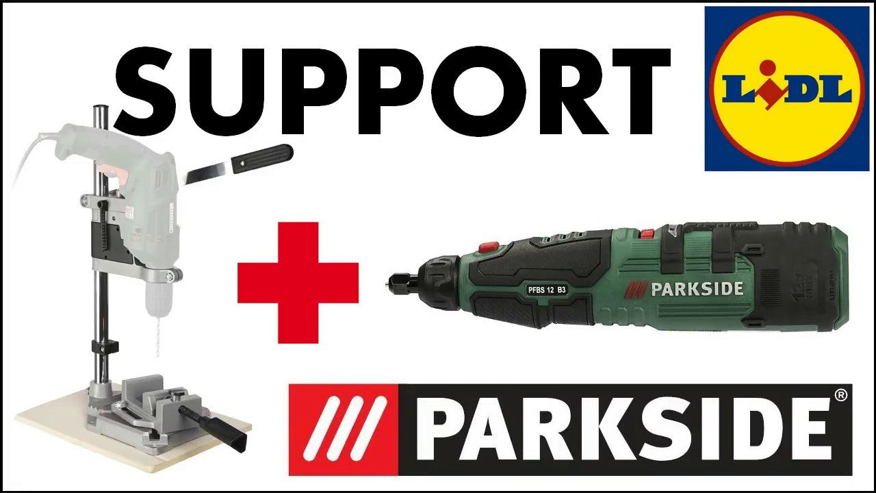 Comment fabriquer un support pour mini perceuse meuleuse Parkside Lidl no  Dremel 