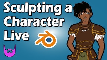 Character Sculpting | Blender 2.8x | Live Stream