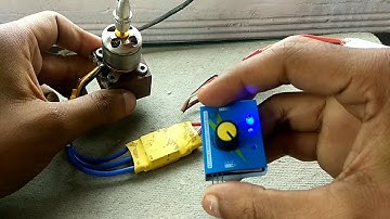 Testing bldc motor using servo tester