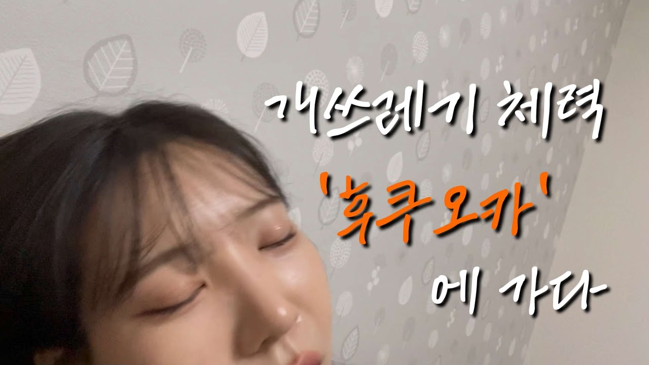 개쓰레기 체력 칸코쿠진 후쿠오카에 잠들다 브이로그 1탄