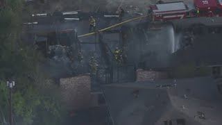 Fire at abandoned Bellaire apartment complex