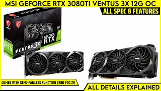 MSI GeForce RTX 3080Ti VENTUS 3X 12G OC Graphics Card Launched