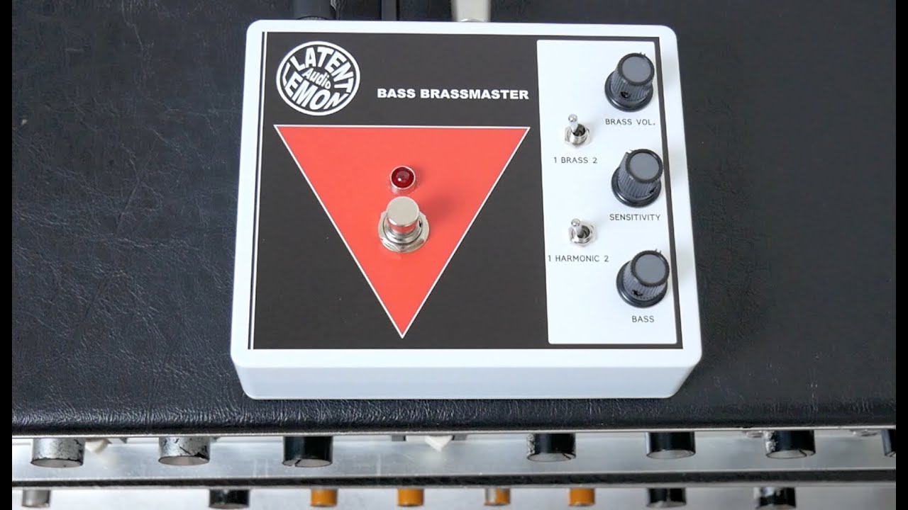 ベース Latent Lemon Audio BASS BRASSMASTER Bass Brassmaster - Latent Lemon Audio - bass octave fuzz - DI demo