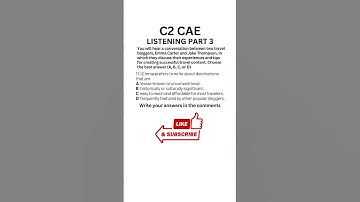 C1 Certificate Advanced English Preparation (CAE) Listening Practice - Part 3 #caexams #c1advanced