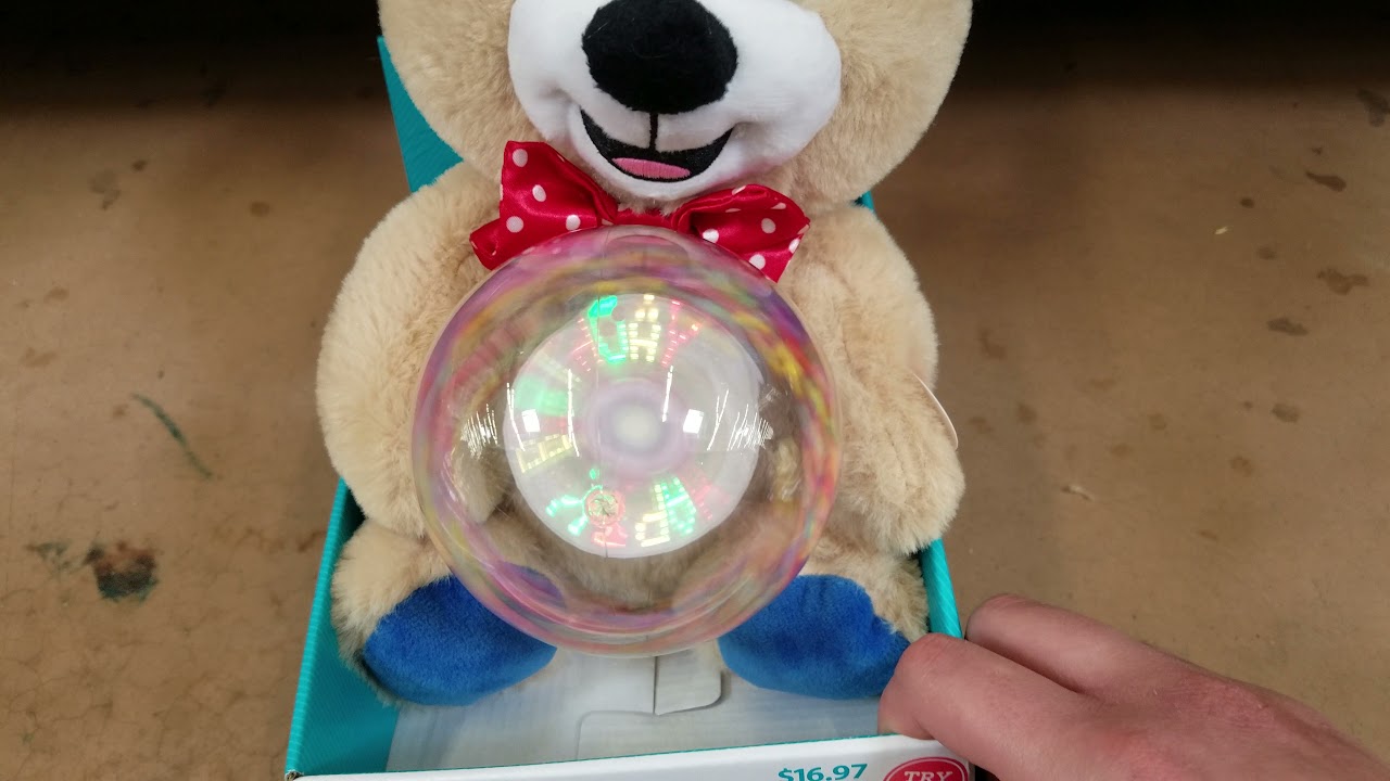 Sound N light Animatronics : Confetti Globe Bear 2 - YouTube