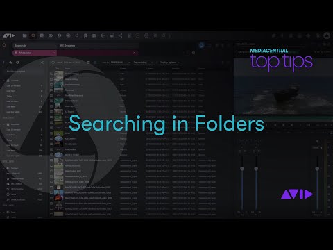 MediaCentral Top Tips — Searching in Folders