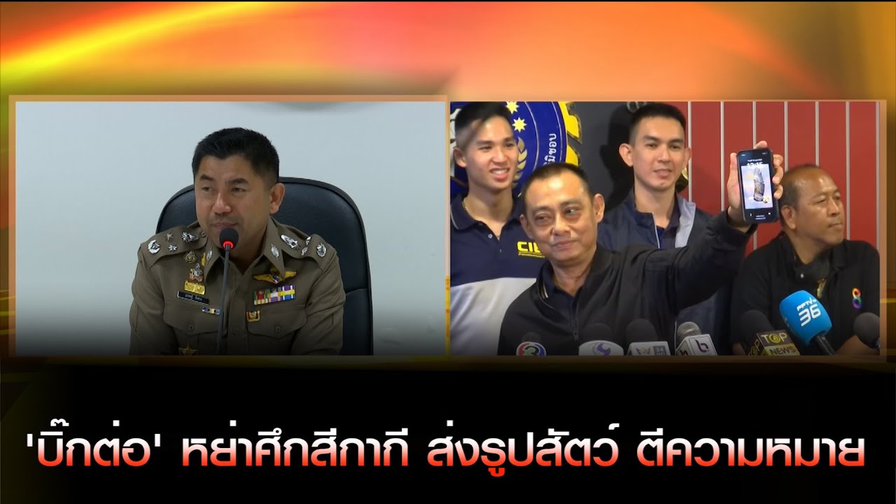 'บิ๊กต่อ' หย่าศึกสีกากี ส่งรูปสัตว์ ตีความหมาย