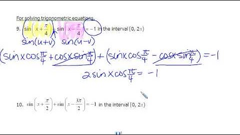 5.4 #2 Sum and Difference Formulas