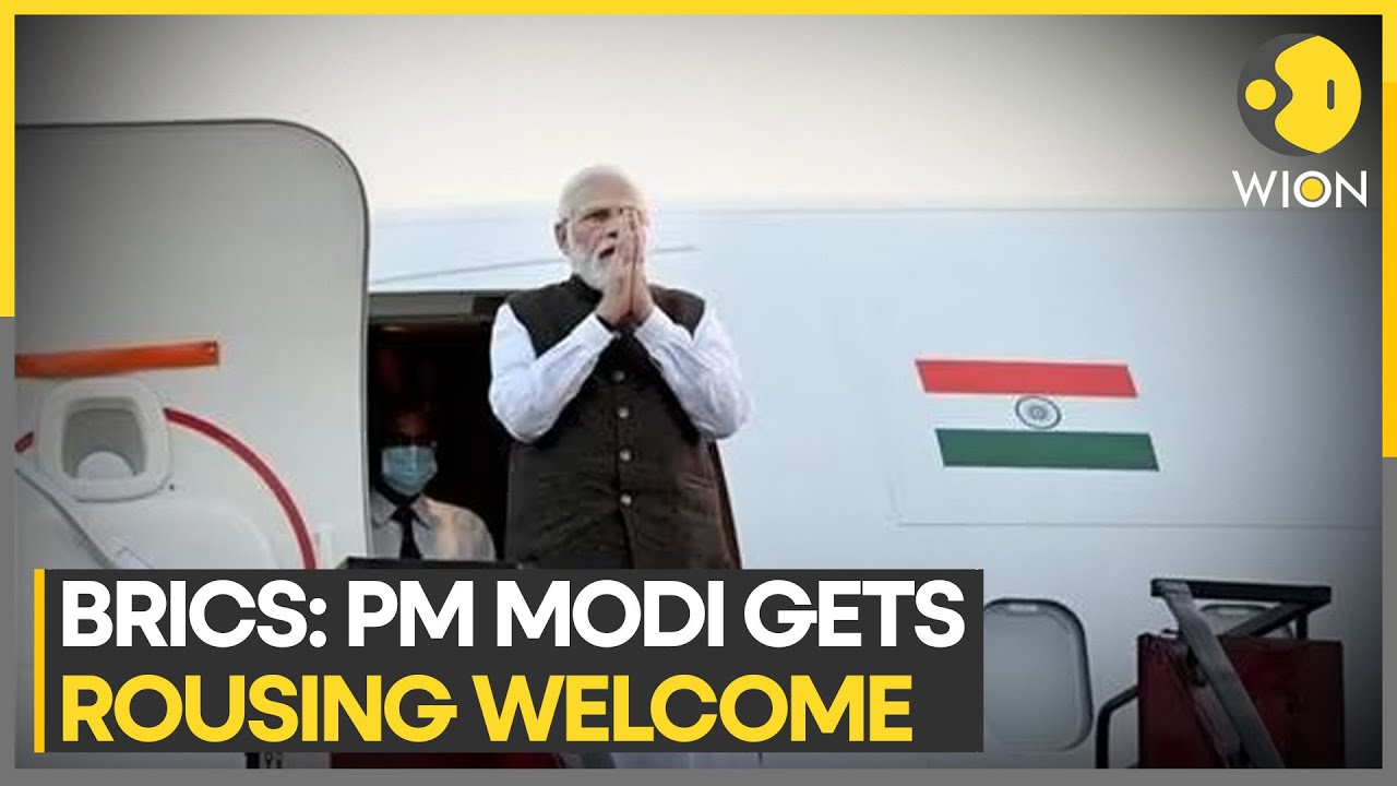 BRICS Summit: PM Modi lands in Johannesburg, gets rousing welcome from Indian diaspora| WION