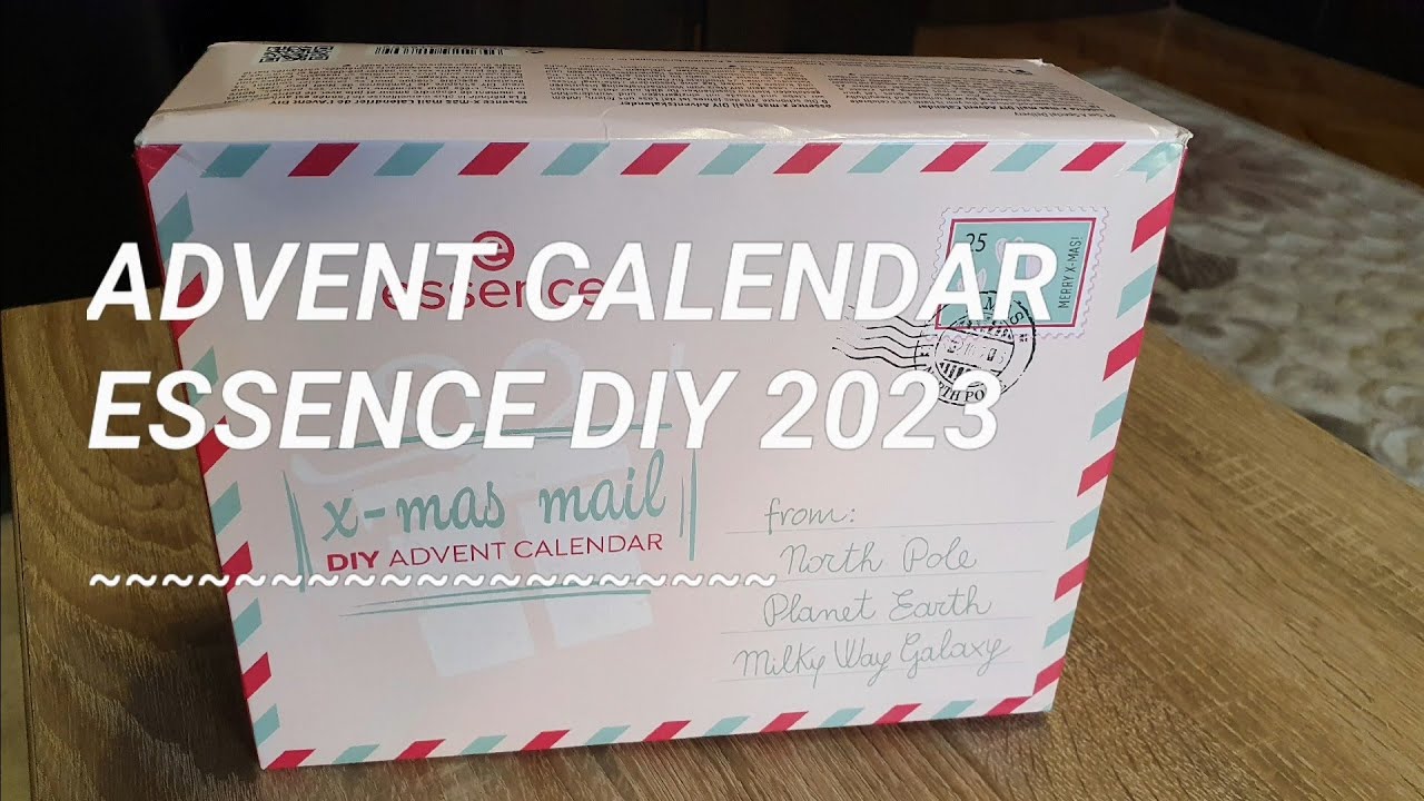 DIY YouTube Calendar Unboxing Essence - mail\