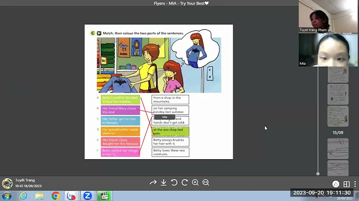 FUN FOR FLYERS - MINH ANH - 20/09/2023 - UNIT 6 - MY THINGS - VIDEO 1
