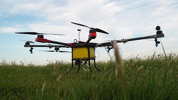 agriculture sprayer drone operation video