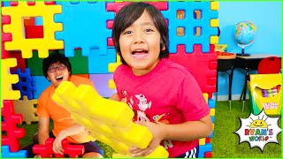 ryans pretend playhouse with daddy and 1 hr kids video