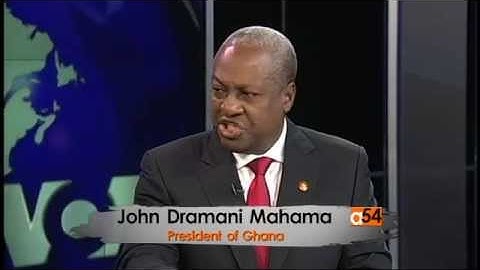 Ghanaian President John Dramani Mahama Exclusive VOA Interview