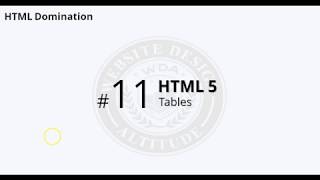 HTML Domination - Tables