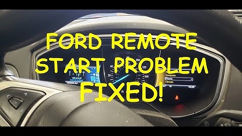 Ford Remote Start Not Working