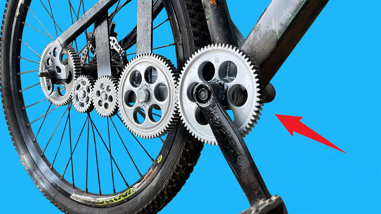 You’ll Never Have to Buy a Chain Again for the Rest of Your Life! Chainless Bike from Rusty Gears