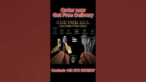 Order now and get 4 in 1 cable with free delivery|| Bluetech|| Only in Pakistan #foryou #bluetech